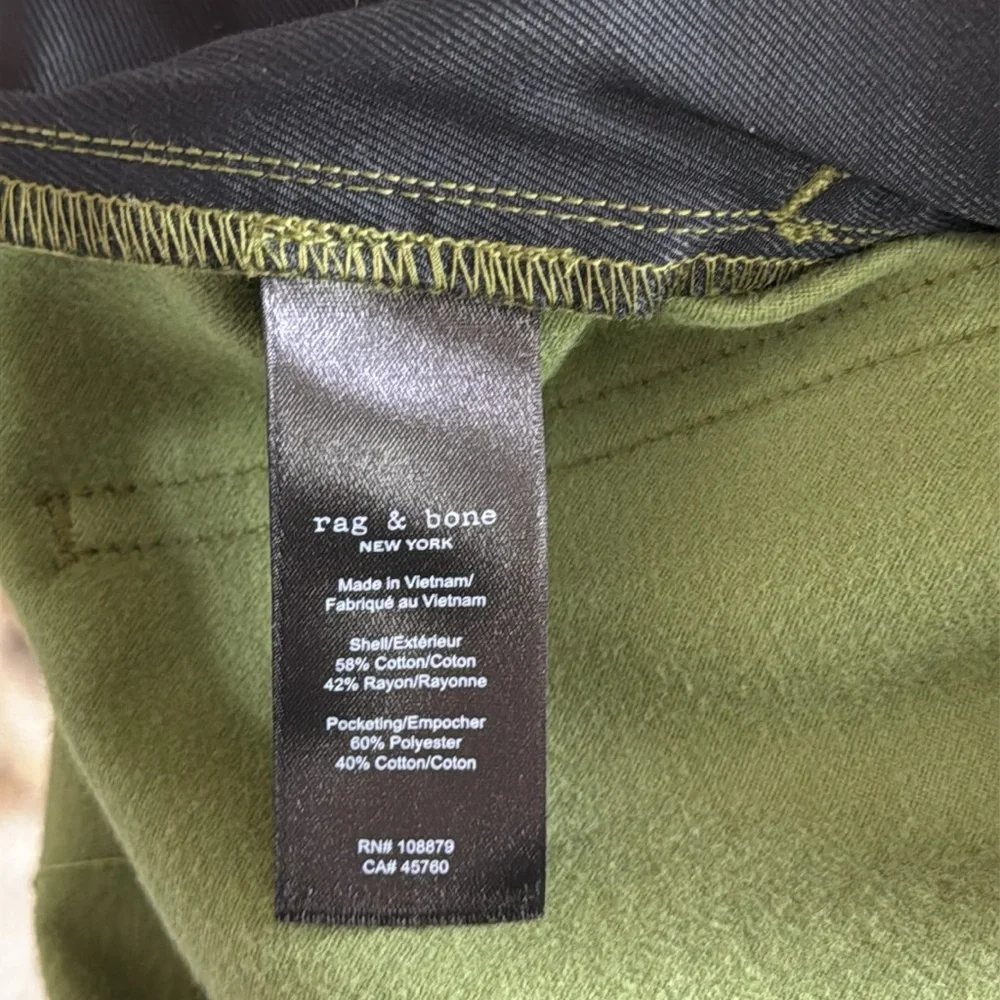 Rag & Bone Cailyn Japanese Satin Cargo Pants‎ Size 30 Army Green - Picture 14 of 16